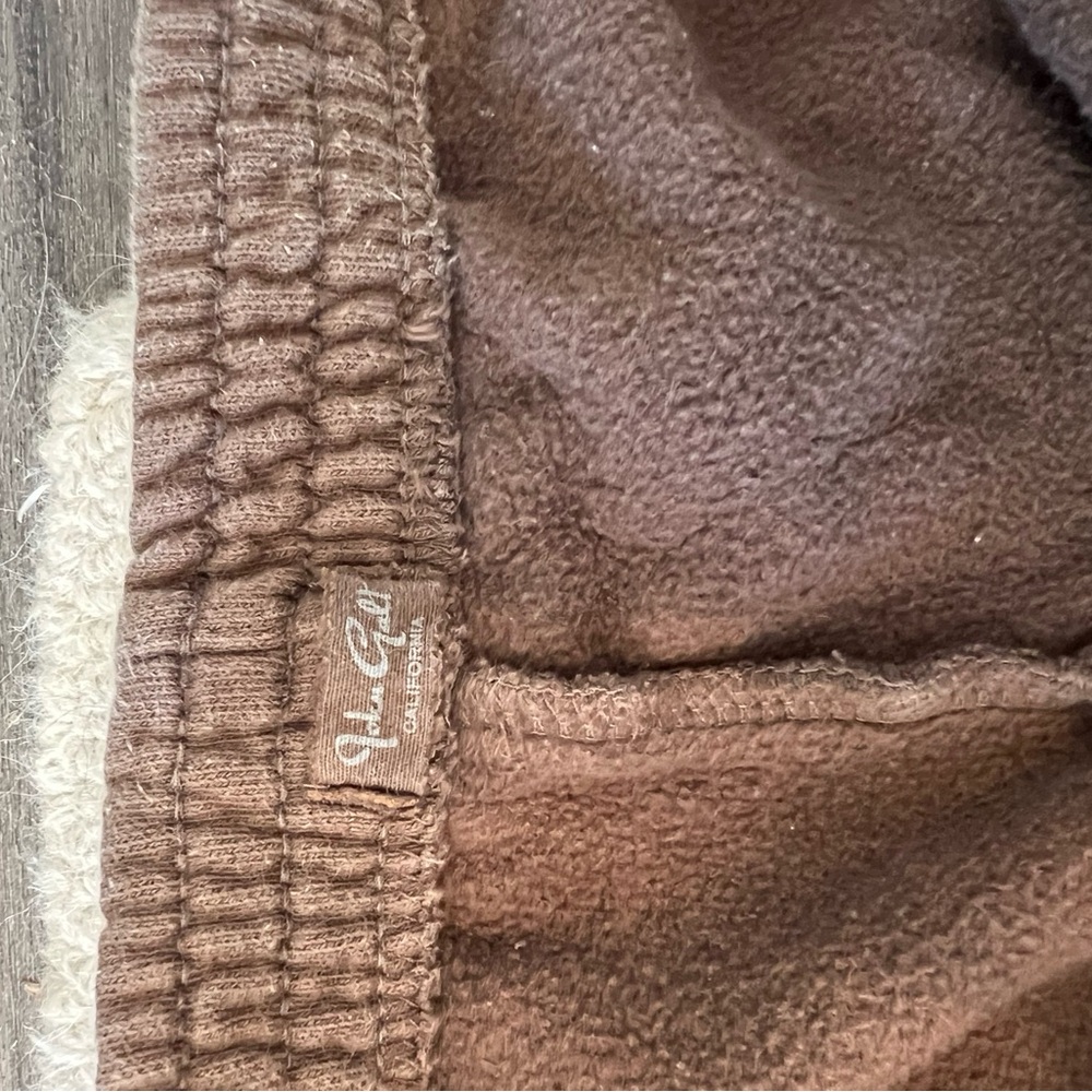 Women's Brown Sweat Shorts - Picture 2 of 2